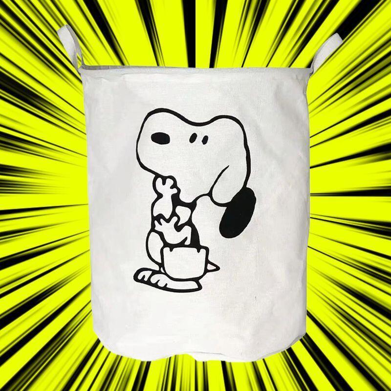 Home Edit Bathroom Organizer - Snoopy Pamuklu Kumaş Çamaşır Sepeti Katlanabilir