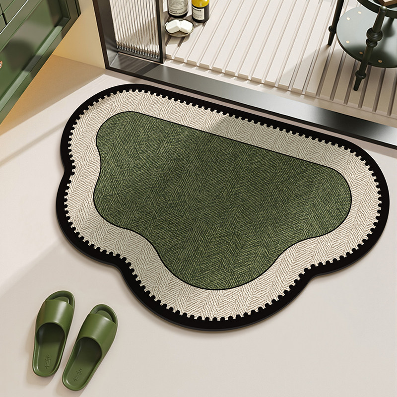 Zara Home Bathroom Mat - VIKAMA Minimalist Ins Tarzı Mermer Kaymaz