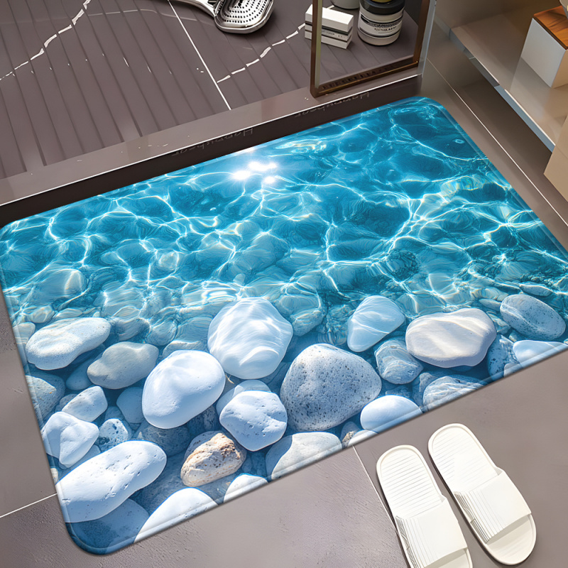 Zara Home Bathroom Mat - VIKAMATransparent waterstone banyo paspası, kapı paspası,