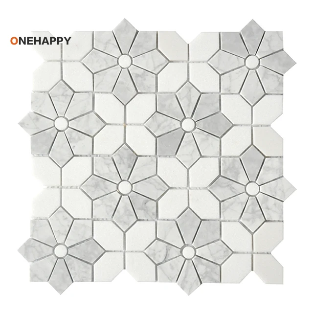 Home Bathroom Tiles Design - Mutfak ve Banyo İçin Mozaik Mermer