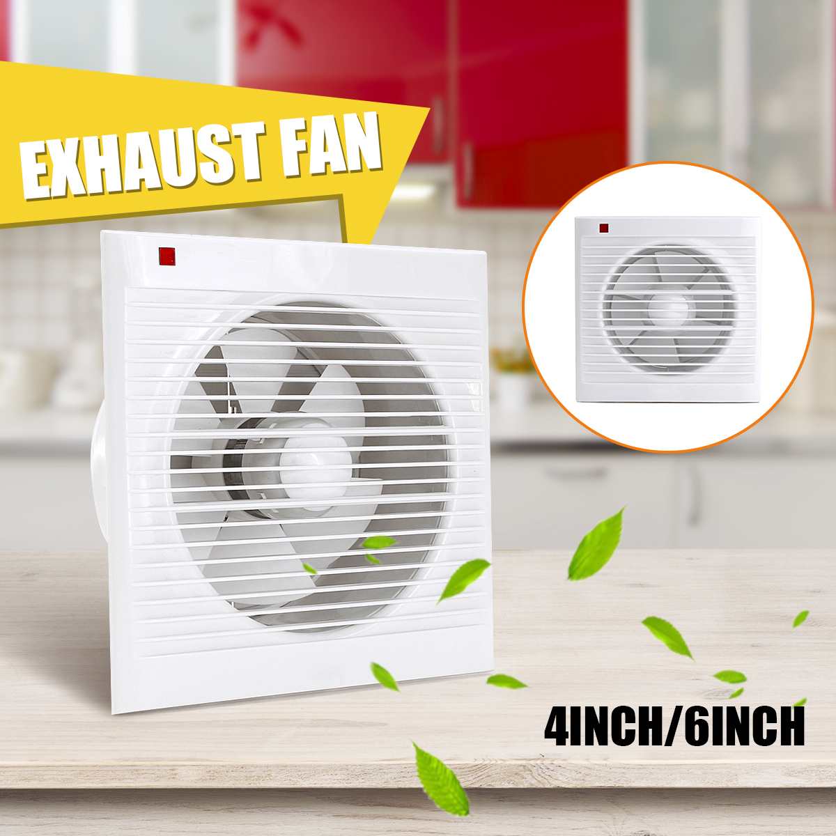 Home Bathroom Vent - 4 İnç 6 İnç 8 İnç