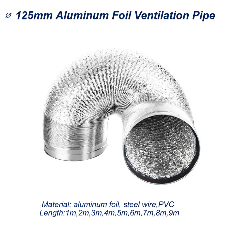 ∅ 125mm alüminyum folyo havala - Home Bathroom Vent incelemesi ve fiyatı