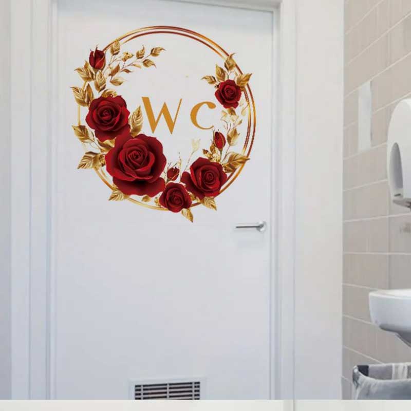 Yaratıcı Kırmızı Altın Çiçek B - Home Bathroom Tiles Design incelemesi ve fiyatı