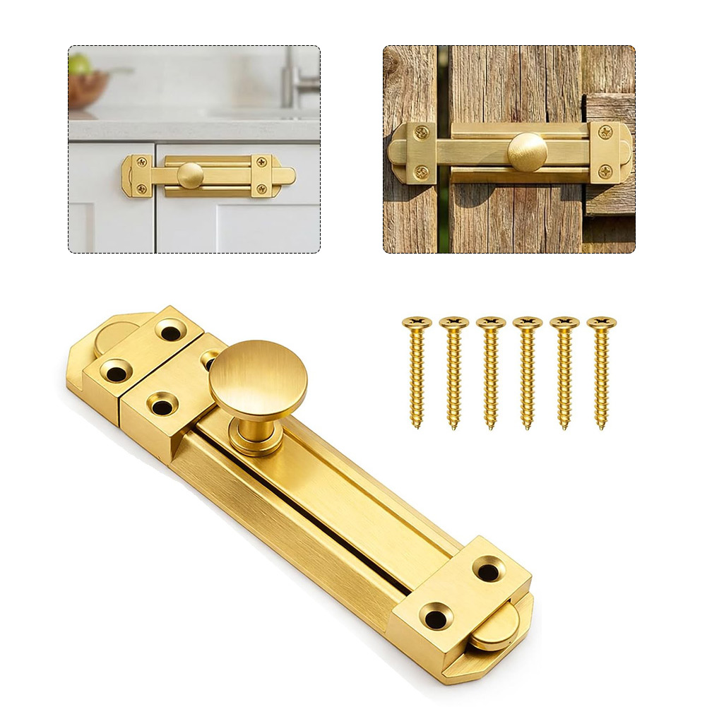 5 inç katı pirinç sürgülü kapı - Home Bathroom Door incelemesi ve fiyatı