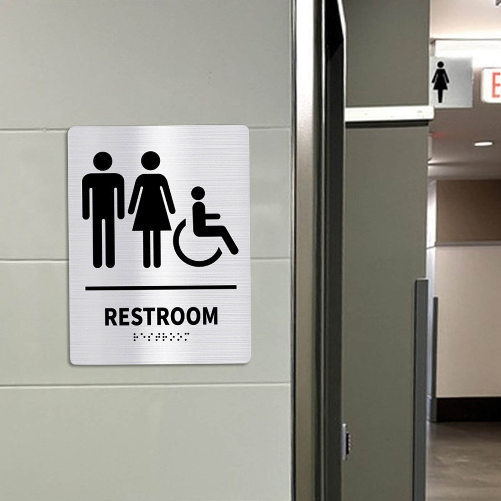2 Adet Tuvalet İşareti Paslanm - Home Bathroom Door incelemesi ve fiyatı