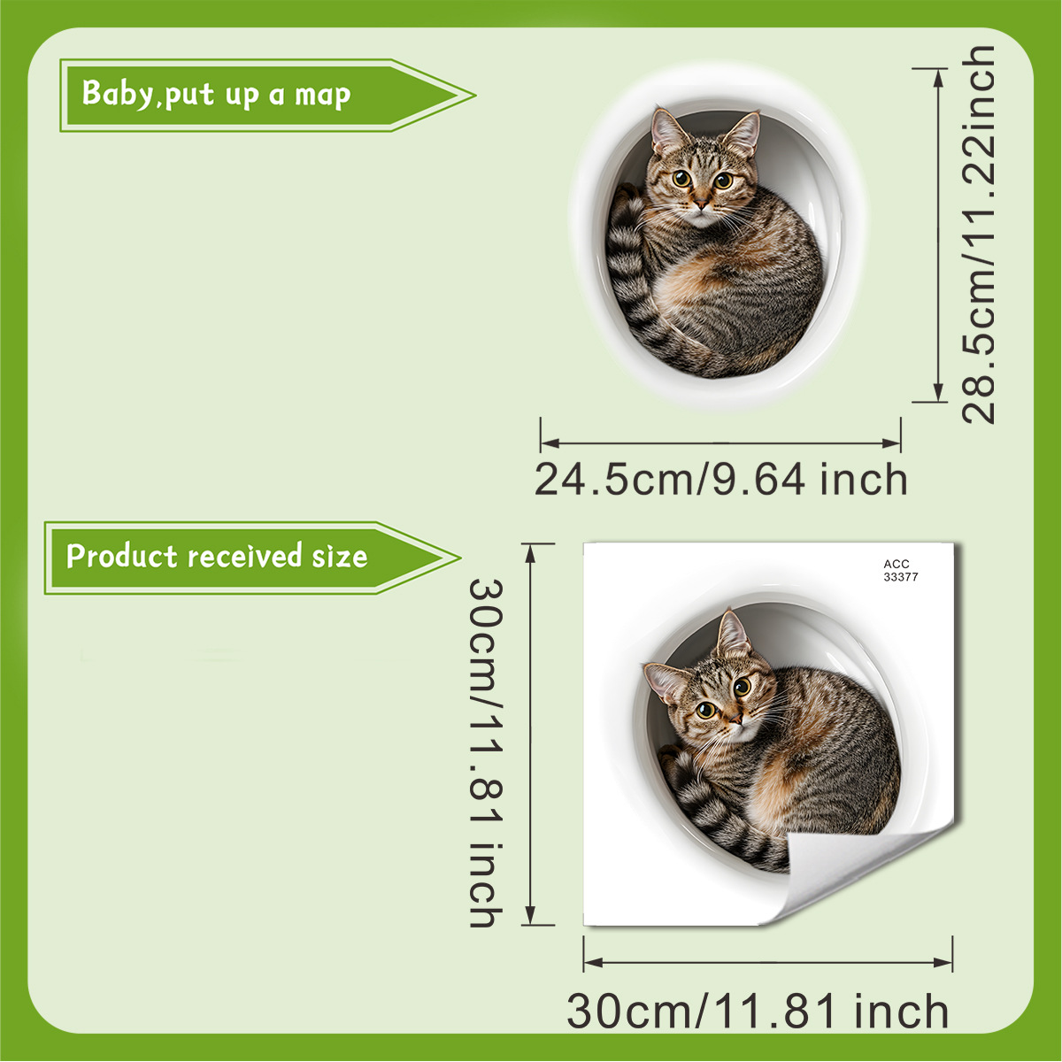 3D Komik Kedi Tuvalet Etiket B - Home Center Bathroom Accessories incelemesi ve fiyatı