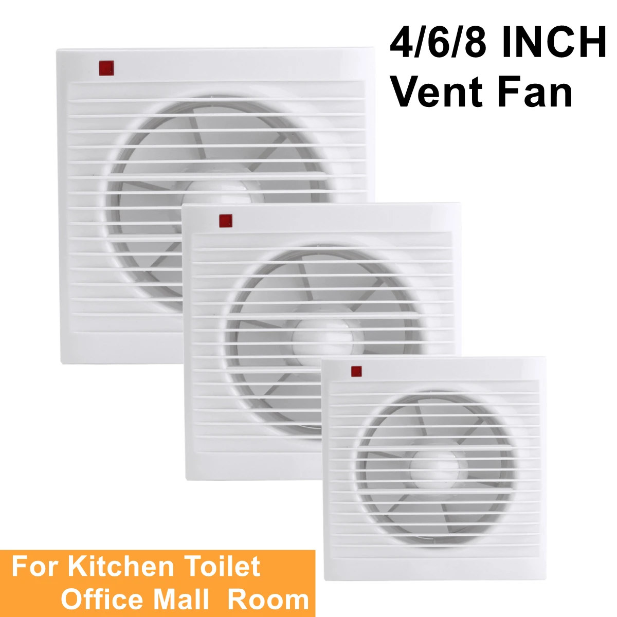 4 İnç 6 İnç 8 İnç 220V Sessiz  - Home Bathroom Vent incelemesi ve fiyatı