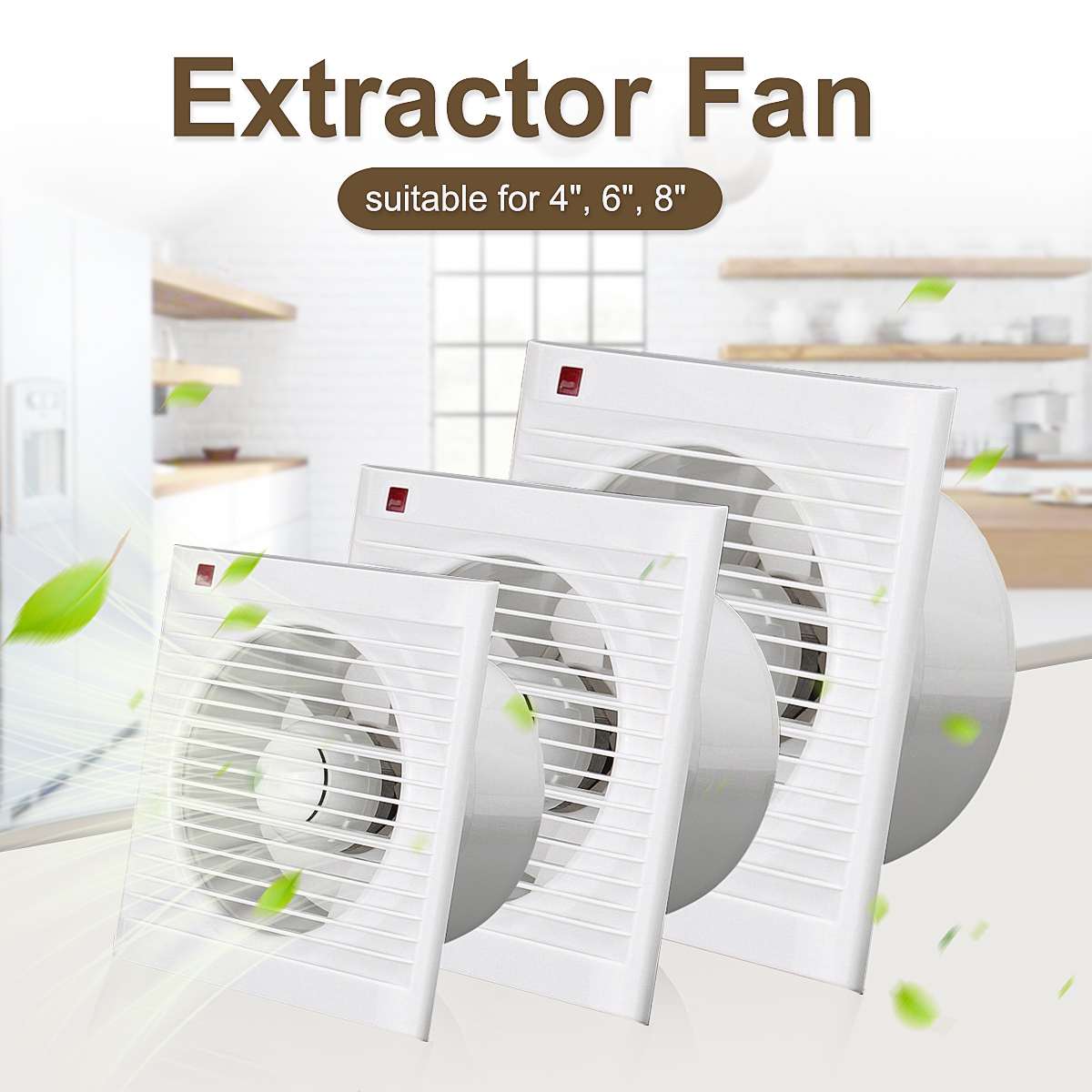 4 İnç 6 İnç 8 İnç 220V Sessiz  - Home Bathroom Vent incelemesi ve fiyatı